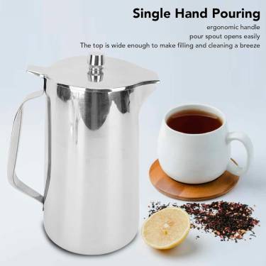 2L Stainless Steel Water Jug – Modern Carafe with Easy-Pour Spout & Lid Manufacturers, Suppliers in Delhi