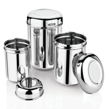 500ml Stainless Steel Storage Container with Cap – Silver Made in India Manufacturers, Suppliers in Delhi