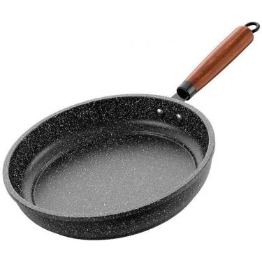 All-Purpose Non-Stick Frying Pan – Gas Stove Compatible, Even-Heat Aluminum and Classic Wooden Handle Manufacturers, Suppliers in Delhi