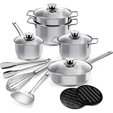 All Stovetop Compatible Stainless Steel Cookware with Durable Handles and Tempered Glass Manufacturers, Suppliers in Delhi