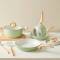 Avocado Ceramic Kitchen Cookware Set with Bakelite Handles Dishwasher Safe Manufacturers, Suppliers in Ajmer