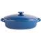 Blue Stoneware Casserole – Round Polished Finish Oven & Microwave Safe with Glass Lid Manufacturers, Suppliers in Delhi