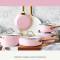 Blush Pink High-Quality Hard Anodized Cookware Nonstick Set, PFAS-Free, Gas and Electric Stovetop Ready Manufacturers, Suppliers in Delhi