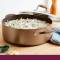 Bronze Hard Anodized Non Stick Stock Pot Durable SureGrip Handles, Induction Manufacturers, Suppliers in Delhi