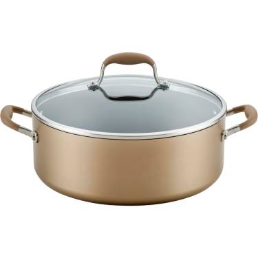 Bronze Hard Anodized Non Stick Stock Pot Durable SureGrip Handles, Induction Manufacturers, Suppliers in Delhi