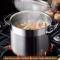 Brushed Stainless Steel Stock Pot Dishwasher Safe, Induction Compatible, Durable Riveted Handles Manufacturers, Suppliers in Delhi