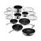 Classic Stainless Steel Cookware Set with Glass Pot Covers and Nonstick Coating Manufacturers, Suppliers in Delhi