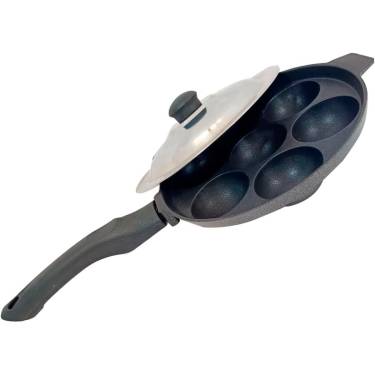 Durable Aluminum Appam Patra with Secure Lid and Plastic Handle for Gas Stove Cooking Manufacturers, Suppliers in Delhi