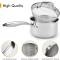 Durable Stainless Steel Saucepan with Titanium Non-Stick Finish, Silver Color Is Oven Safe Manufacturers, Suppliers in Delhi