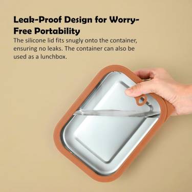 Durable Stainless Steel Storage Bowl – Round Leak-Proof & Includes Glass Lid Manufacturers, Suppliers in Delhi