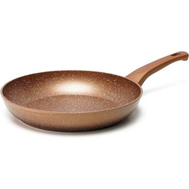Elegant Gold Aluminum Non-Stick Frying Pan – Heat-Resistant Plastic Handle and Induction Safe Manufacturers, Suppliers in Delhi
