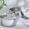 Elegant Stainless Steel Handi Polished Silver Pot with Sturdy Steel Handles and Lid, Perfect for Gas Manufacturers, Suppliers in Delhi