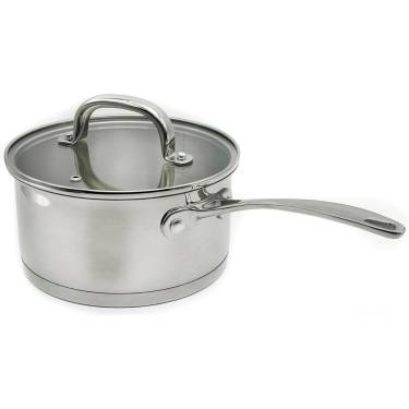 Elegant Stainless Steel Saucepan Polished Surface, Ceramic Coating, Right-Angle Design, Oven Safe Manufacturers, Suppliers in Delhi