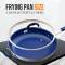 Elegant White and Blue Non-Stick Frying Pan Lightweight Aluminum Skillet for Smooth Induction Manufacturers, Suppliers in Delhi