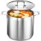 Extra-Large Stainless Steel Stock Pot Built for Stocks, Soups and Seafood Boils with Heavy-Duty Riveted Handles Manufacturers, Suppliers in Delhi