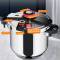 Fast-Cooking Stainless Steel Pressure Cooker Dishwasher Safe, Clip-On Lid, and Stylish Silver Design Manufacturers, Suppliers in Telangana