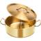 Golden Stainless Steel Hot Pot with Polished Dual-Sided Design Multipurpose Cookware for Gas Manufacturers, Suppliers in Delhi