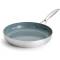 Gray Ceramic Nonstick Stainless Steel Frying Pan PFOA and PFAS Free, Perfect for Low-Oil Cooking Manufacturers, Suppliers in Sonipat