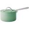 Green Ceramic Kitchen Cookware Set Eleven Pieces with Stainless Steel Handles and Aluminum Closure Manufacturers, Suppliers in Ajmer