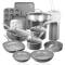 Grey Ceramic Hard Anodized Cookware Set Gas Stovetop Compatible, Stainless Steel Handles, Tempered Glass Lids Manufacturers, Suppliers in Delhi