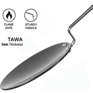 Heavy-Duty Iron Pan – Manual Cookware with Stainless Steel Handle Manufacturers, Suppliers in Delhi