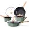 High-Quality Green Aluminum Induction Cookware Set for Electric Stovetops with Sturdy Handles Manufacturers, Suppliers in Sonipat