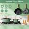 High-Quality Green Aluminum Induction Cookware Set for Electric Stovetops with Sturdy Handles Manufacturers, Suppliers in Sonipat