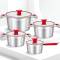 Induction Base Cookware Set for Home Cooking with Stainless Steel Handles and Sustainable Features Manufacturers, Suppliers in Sonipat