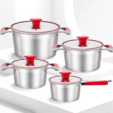 Induction Base Cookware Set for Home Cooking with Stainless Steel Handles and Sustainable Features Manufacturers, Suppliers in Sonipat