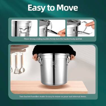 Large 21L Stainless Steel Canister – Airtight & Heavy-Duty Design Manufacturers, Suppliers in Delhi