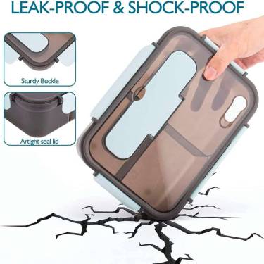 Lightweight Leakproof Plastic Lunch Box Rectangular Design, Dishwasher Safe, and Food-Safe Material Manufacturers, Suppliers in Delhi