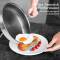 Modern Silver Stainless Steel Non-Stick Pan Surface, Even Heat Distribution, Comes with Lid Manufacturers, Suppliers in Delhi