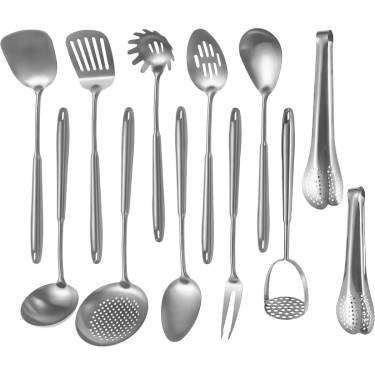 Modern Stainless Steel Kitchen Utensil Set Durable, Rust-Free, Heatproof, Dishwasher Safe, Perfect Manufacturers, Suppliers in Delhi