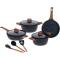 Multi-Stove Compatible Black Non-Stick Cookware Set with Scratch-Resistant Surface and Glass Lids Manufacturers, Suppliers in Delhi