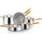 Multi-Stovetop Compatible Stainless Steel Kitchen Cookware Set Silver with Durable Manufacturers, Suppliers in Delhi