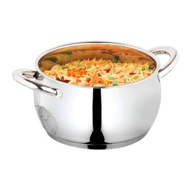 Multipurpose Stainless Steel Handi Elegant Round Polished Silver Pot for Cooking, Serving and Daily Kitchen Manufacturers, Suppliers in Delhi