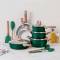 Non-Dishwasher Safe Aluminum Kitchen Cookware Sage with Induction Compatibility and Tempered Glass Manufacturers, Suppliers in Ajmer