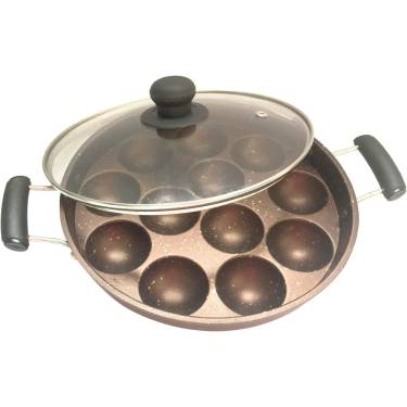 Non Stick Aluminum Appam Patra with Sturdy Construction and Even Heat Distribution Manufacturers, Suppliers in Delhi