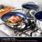 Nonstick Blue Stainless Steel Cooking Pan Induction Compatible, Easy to Clean, Dishwasher Safe Manufacturers, Suppliers in Sonipat