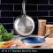Nonstick Blue Stainless Steel Cooking Pan Induction Compatible, Easy to Clean, Dishwasher Safe Manufacturers, Suppliers in Sonipat