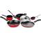 Nonstick Cookware Set Seven Piece Bakelite Handle Red PFOA Free Gas Stove Compatible Manufacturers, Suppliers in Ajmer