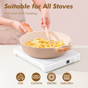 Nonstick Induction Cookware Set with Scratch-Resistant Aluminum and Sturdy Bakelite Handles Manufacturers, Suppliers in Sonipat