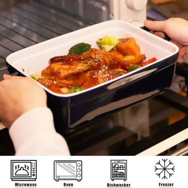Oven & Microwave Safe Ceramic Casserole – Rectangular Dish with Lid for Versatile Cooking Manufacturers, Suppliers in Delhi
