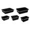 Plastic Food Container – 250 mL Black Round Shape Secure Box Pack Manufacturers, Suppliers in Delhi