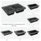Plastic Food Container – 250 mL Black Round Shape Secure Box Pack Manufacturers, Suppliers in Delhi