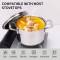Polished Stainless Steel Stock Pot Oven and Dishwasher Safe, Heavy-Duty Construction for Everyday Cooking Manufacturers, Suppliers in Delhi