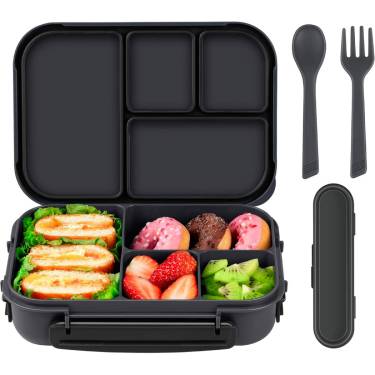Portable and Leakproof Meal Prep Plastic Lunch Box Secure Locking Clips, Spoon, Fork and Removable Sections Manufacturers, Suppliers in Delhi