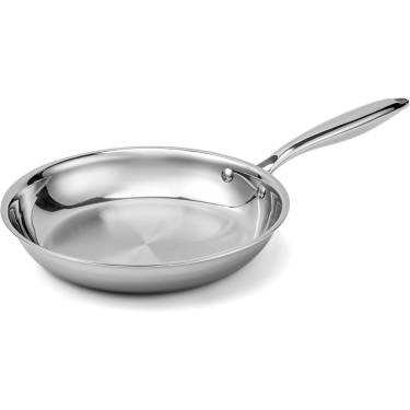 Premium Stainless Steel Cooking Pan Oven and Stovetop Safe, Round Shape, No Nonstick Coating Manufacturers, Suppliers in Sonipat