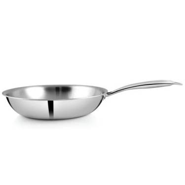 Premium Stainless Steel Frying Pan – Heavy Gauge Base & Ergonomic Handle for Even Cooking Manufacturers, Suppliers in Sonipat