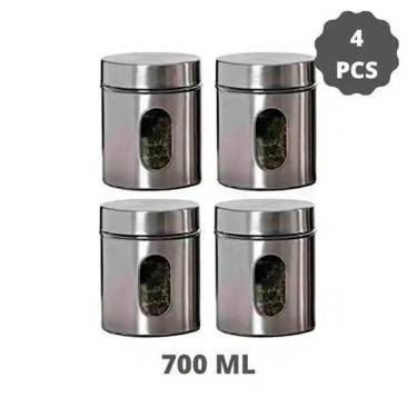 Premium Stainless Steel Kitchen Canisters – 700ml Capacity Manufacturers, Suppliers in Delhi